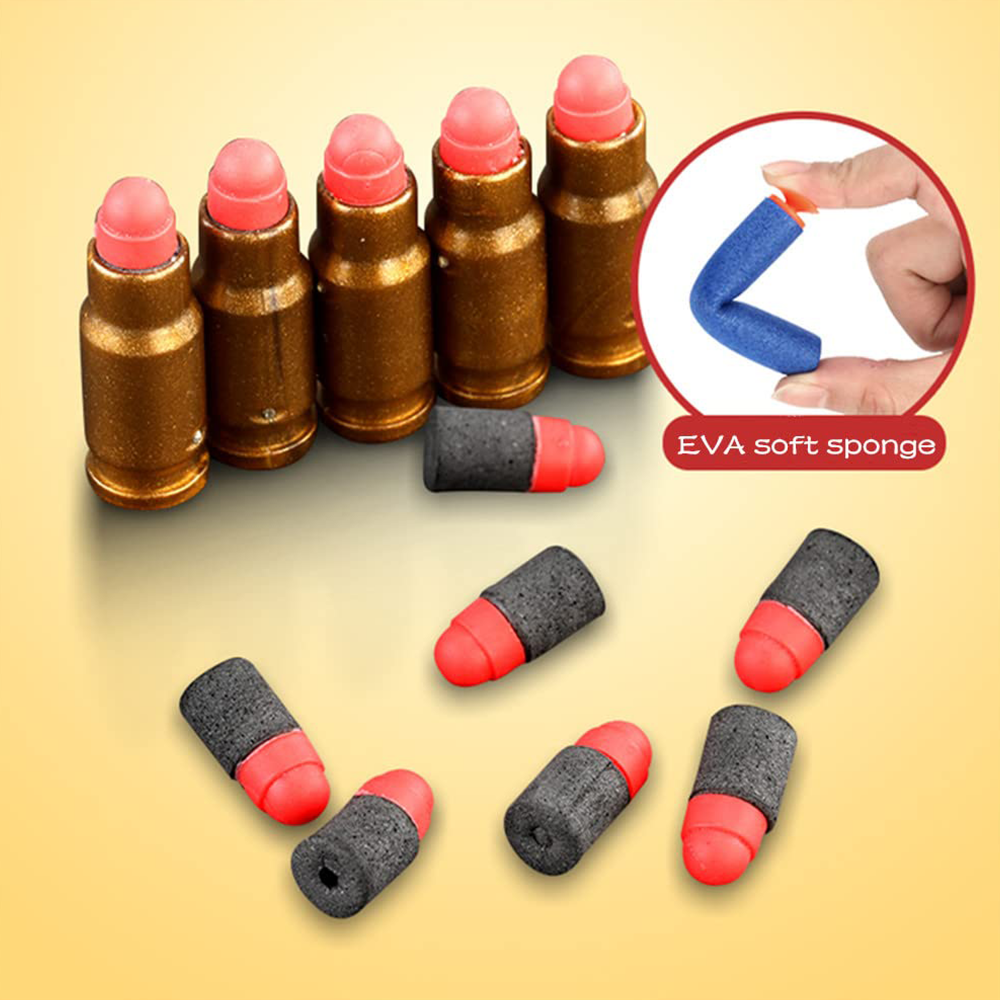 Toy Gun for Kids, Foam Blaster with 32Pcs Jump Ejecting Mag, 40 EVA Darts, 2 Magazines, Safe Soft Bullet Toy Gun for Boys and Girls, Indoor Outdoor Shooting Game, Easy Reload